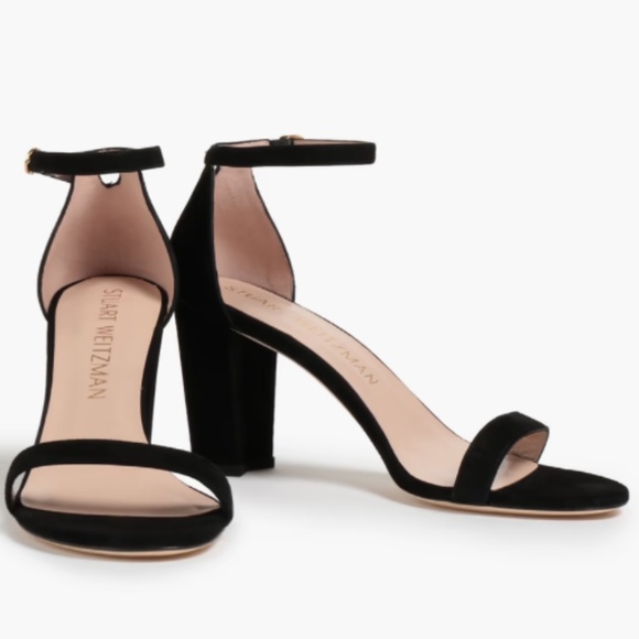 Stuart Weitzman Suede Block Heels - Picture 1 of 10
